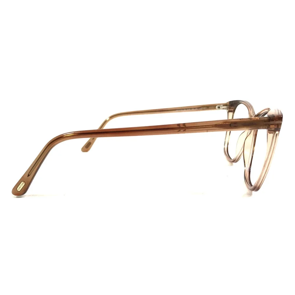 Tom Ford Eyeglasses Frames TF5762-B 045 Transparent Light Brown 55-15-140